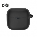 Silikoninis ausinių dangtelis, 360 laipsnių apsauga, smūgiams atsparus, įbrėžimams atsparus ne&scaron;iojamasis apsauginis dėklas, skirtas JBL TUNE FLEX juoda