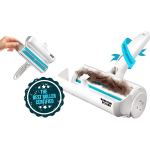 Papajos volelis naminių gyvūnų plaukų &scaron;alinimui ir daugkartinio naudojimo pūkelinis volelis balta