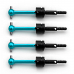 4Pack metalinis universalus CVD pavaros veleno kaulo jungties pakaitalas, skirtas Tamiya TT01 TT02 1/10 nuotolinio valdymo pultui mėlyna