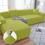 Vienspalviai elastingi sofos užvalkalai svetainei, tamprus užvalkalas fotelis sofos užvalkalas kampas L formos sekcinis sofos apsaugas 3seater190-230cm 1PC