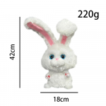 Sniego gniūžtės triu&scaron;is Slaptas augintinių gyvenimas pliu&scaron;inis žaislas 42cm