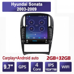 9,7 colio automobilio radijas, skirtas &bdquo;Hyundai Sonata&ldquo; 2003&ndash;2009 m. &bdquo;Android 2 DIN Tesla&ldquo; vertikalaus ekrano &bdquo;Carplay&ldquo; automatinis radijas su multimedijos grotuvu 2 + 32 GB