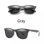 Rėmas Akiniai Vyri&scaron;ki Akiniai nuo saulės Madingi Poliarizuoti Tamsinti Driving Square Classic UV400 Auk&scaron;tos kokybės Unikalus Grey+Grey