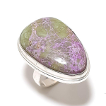 Purpurite Gemstone Handmade 925 Sterling Silver Gift Jewelry Ring Size 6 b5l70