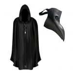 Plague Doctor Beak Veido pagalvėlė Steampunk Helovino kostiumų vakarėlio aksesuarai Cosplay rekvizitai karnavalų vakarėliams ir renginiams C