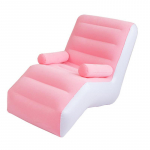 Svetainės formos pripučiama sofa kėdė Pigūs vieno dizaino sofa &bdquo;Lazy Divano&ldquo; namų baldai rožinė