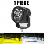 1/2 vnt LED prožektorių pagalbinio žibinto objektyvo vairavimo lempa Auk&scaron;tas žemas rūko žibintas baltas DC12-80V, skirtas visureigiams 4x4 visureigiams visureigiams UTV 12V 24V 1pcs