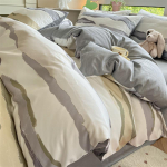 Keturių dalių grynos medvilnės mažų &scaron;viežių gėlių ra&scaron;to antklodės užvalkalo komplektas bendrabučio paklodei, trijų dalių patalynės komplektas 1.2m bed