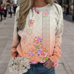 Žiemos 3D spauda Spalvingi gėlėmis megztiniai Madingi gatvės drabužiai megztiniai Moteri&scaron;ki vintažiniai Y2k Unisex Juokingi drabužiai Mergaičių palaidinės S