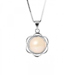 Collier - PERLINEA - Fleur - Perle de Culture d'Eau Douce AAA+ - Argent 925 - 42 cm