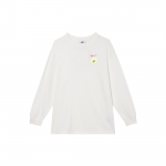 Nike Oversized Vintage Amerikieti&scaron;ko Spaudinio Apvaliu Kaklu Laisvalaikio Ilgomis Rankovėmis Kritusiomis Pečių Linijomis Mar&scaron;kinėliai Moteri&scaron;ki Mar&scaron;kinėliai Sail HJ1497-133 L