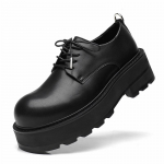 Fashion Derby vyri&scaron;ki batai storu padu Mados dizainerio minimalistinis stilius Lauko laisvalaikis verslo vakarėlis Biuro vaik&scaron;čiojimo batai gatvėje 38 juoda