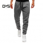 Vyri&scaron;kos pavasario rudeninės kelnės su ki&scaron;enėmis, elastinga juosmens sportinės kelnės Tamprios vientisos spalvos laisvos laisvalaikio stiliaus sportinės kelnės, skirtos bėgimui dviračiu M tamsiai pilka spalva