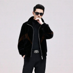 Auksinės audinės atlapų &scaron;varkas, dirbtinės audinės kailis, vyri&scaron;kas kailis, žiemos naujas kompozicinis kailis vienas 2XL