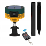 Sensorinis pavojaus signalas &ndash; apsaugos ir stebėjimo strobo lemputė, USB įra&scaron;ymas ir atgrasantys &scaron;unų lojimas bei &scaron;ūvių garsai, siekiant atbaidyti įsibrovėlių geltona