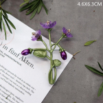 Rankų darbo vintažinė Mori augalų sagė moterims, eleganti&scaron;ka, temperamento, su perlais, segtukas megztiniui, korsazas