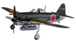 AOSHIMA Orlaivių Serija Shiden 11 Tipo Otsu Plastikinis Modelis Formavimo Spalva 1/72 Nr.8 N1K1-Jb black