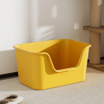 Negabaritinė, apsaugota nuo purslų kačių kraiko dėžė su kau&scaron;eliu, pusiau uždara konstrukcija 43.5x36.5x22 cm (with cat litter shovel)