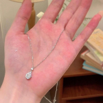 Karoliai moterims Korėjieti&scaron;ka mada Seksuali moteri&scaron;ka raktikaulio grandinė Juvelyriniai dirbiniai Cirkonio la&scaron;ai karoliai