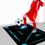 Vidaus neslystantys garsą izoliuojantys futbolo treniruočių kilimėliai, skirti naudoti namuose 80*120 cm