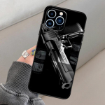 Tinka iPhone15 mobiliojo telefono dėklui, ginklo ir kulkos mobiliojo telefono dėklui, dažytas apsaugotas nuo kritimo yra apsaugotas nuo kritimo mobilusis telefonas. iPhone 11