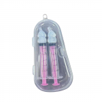 Infant Nose Cleaner Syringe Designs Silicone Baby Nasal Aspirator for Easy Flow Control and Observation for 0 to 6 Year 1 balta