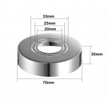 Chromuotas du&scaron;o mai&scaron;ytuvo dangtelis ABS vamzdžio sieniniai dangteliai Naudingi virtuvės mai&scaron;ytuvo priedai Du&scaron;as Silver-7x3cm