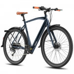 Fafrees F700M Lengvas miesto elektrinis dviratis, 250W, 36V 10Ah, Shimano 9 pavarų, Hidrauliniai stabdžiai, Sukimo momento jutiklis, 700x42C padanga 36V 250W 10Ah tamsiai mėlyna spalva