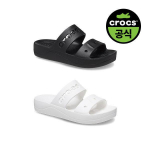 Pasirinkite 1 i&scaron; 2 Oficialūs CrocS Moteri&scaron;ki S Baya Platforminiai Sandalai 01)BLACK(Z001)/W6(230)