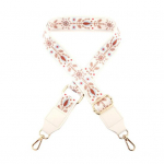 Spalvingas nailoninis krep&scaron;io dirželis, reguliuojamas krep&scaron;io dirželis, pakaitinis dirželis su spauda ir sagtimis 1pc &scaron;viesiai geltonos spalvos