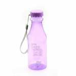 500 ml Bpa nemokamas ne&scaron;iojamasis vandens butelis, nepralaidus plastikinis virdulys kelionėms violetinė