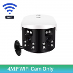LS VISION 4K 8MP WiFi apsaugos kamera lauke Fiksuota 180&deg; plataus kampo panoraminė kamera Video vandeniui atspari stebėjimo CCTV 4MP dvigubo objektyvo kameros 4MP Camera