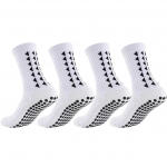 4 poros vyri&scaron;kų moteri&scaron;kų neslystančių kojinių futbolui, krep&scaron;iniui, beisbolui, regbiui, futbolui, dviračių sportui, žygiams, tenisui, riedlentei, atletiniams pratimams EU37-45 US7-10