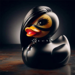Duckieville Antys, Tamsaus Panko Gotikinio Stiliaus Antys, Gražios Ir Unikalios Antys Dekoratyvinės Figūrėlės Barams, Spintelėms, Stalams, Automobiliams One Size