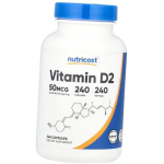 Vitaminas D2, Vitamin D2 2000, Nutricost 240 kapsulių (36647055) 240caps