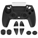 Silikoninis rankenos dangtelis, apsauginis guminis dėklas, rinkinys PlayStation 5 PS5 valdikliui