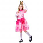 Helovino vaiki&scaron;ka rožinė persikinė princesės suknelė kostiumas mergaitėms cosplay sceninis kostiumas 160cm