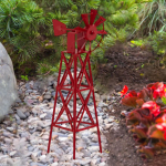 Mini Windmill Ornament Statue Resin Craft Micro Landscape Decor Multifunctional 3.94 inch Tall Tiny