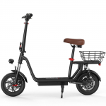 iScooter i12 City Commuter Electric Scooter for Adults 500W 36V7.5Ah Road E-Scooter 12 Large Wheel 25km/h Legal E-Scooter with Rear Basket & Seat i12: 500W 36V7.5Ah juoda