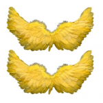 2 vnt. Angelo plunksnų sparnai moterims mergaitėms fėjų plunksnų sparnų kostiumas su elastinėmis juostelėmis Helovino karnavalui, scenos pasirodymui