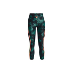 Under Armour Project Rock Spausdintos Kompresinės Capri Kelnės Moterims Dugniniai Drabužiai Žalsvai Mėlyna 1377954-722 M