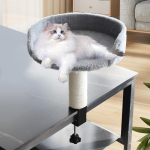 Cat Bed for Desk, Hammock, Easy to Assemble, Kitten Furniture, Soft, Stable, Elevated Seat balta