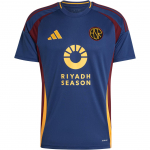 Adidas AS Roma Serijos Gerbėjų Versija Antri I&scaron;vykos Komandos Logotipas Sportiniai Slim Fit Trumpomis Rankovėmis Retro Futbolo Mar&scaron;kinėliai Vyri&scaron;ki Vir&scaron;utiniai Drabužiai Tech-Indigo IT6062 3XL