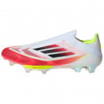 adidas Adizero F50+ FG Pure Victory Pack Vyri&scaron;ki sportbačiai Balti Cloud-White Pagrindiniai juodi IE1251 43⅓