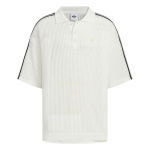 Adidas Originals SS25 Madingi paprasti dryžuoti laisvi trumparankoviai polo mar&scaron;kinėliai Vyri&scaron;ki polo mar&scaron;kinėliai KF0403 XL