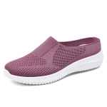 Madingi moteri&scaron;ki vulkanizuoti batai, kasdieniai vieni batai plok&scaron;čiu padu, itin lengvi ir kvėpuojantys tinkliniai &scaron;lepetės, loferiai Zapatos De Mujer 41 violetinė