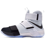 Nike Zoom Soldier 10 LBJ Apvalus pir&scaron;tas Neslystantis Lengvi Auk&scaron;ti Performance Krep&scaron;inio Batai Unisex Kedai Juodi Balti 852400-102 41