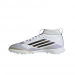 Adidas F50 League TF Mid Patogūs Universalūs Neslystantys Patvarūs Vaikų Futbolo Batai Vaikų Futbolo Batai Balti Platina JI3550 36