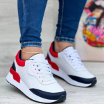 Moteri&scaron;ki sportbačiai platforminiai batai, odiniai kratiniai, laisvalaikio sportiniai batai, moteri&scaron;ki bėgimo batai lauke, vulkanizuoti batai Zapatillas Mujer 38