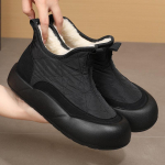 Moteri&scaron;ki žieminiai &scaron;ilti stambūs platforminiai sniego batai Neslystantys vandeniui atsparūs kulk&scaron;nies batai Batai Patogūs dirbtinio kailio pamu&scaron;alas vaik&scaron;tantys trumpi batai moterims 41 juoda